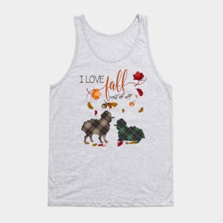 Sheep Lovers - I Love Fall Most of All Tank Top